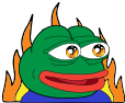 Burning Pepe Logo